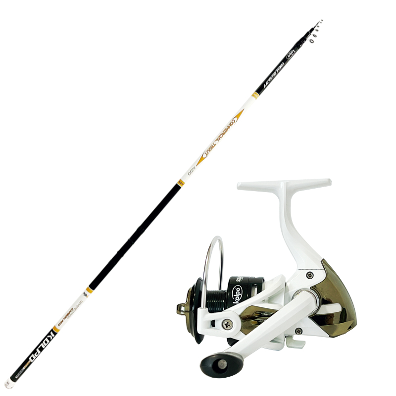 Tremarella Peach Combo Carbon Rod and Reel 8 cushions Trout Lake